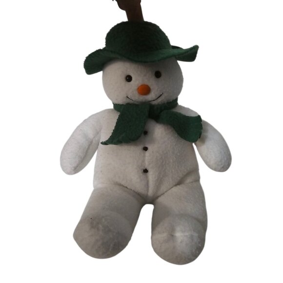 12" VINTAGE EDEN CHRISTMAS THE SNOWMAN RAYMOND BRIGGS STUFFED ANIMAL PLUSH TOY - Picture 1 of 4